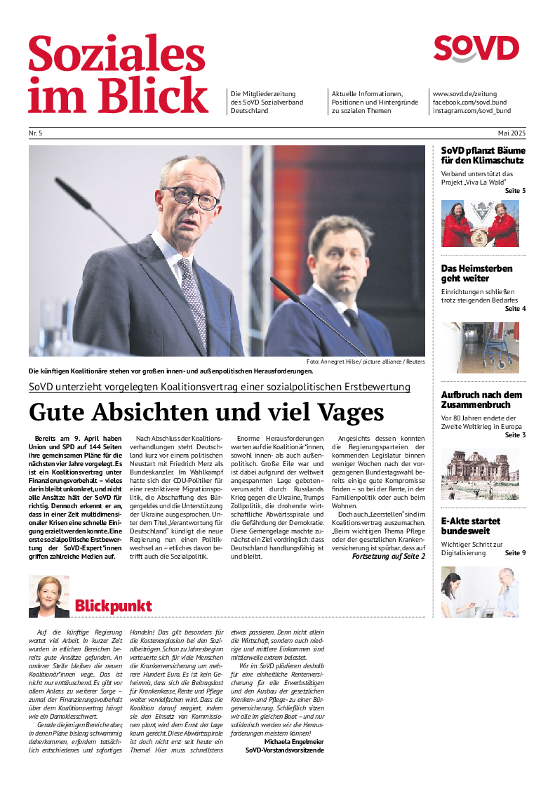 SoVD-Zeitung Mai 2025 / Bundesteil