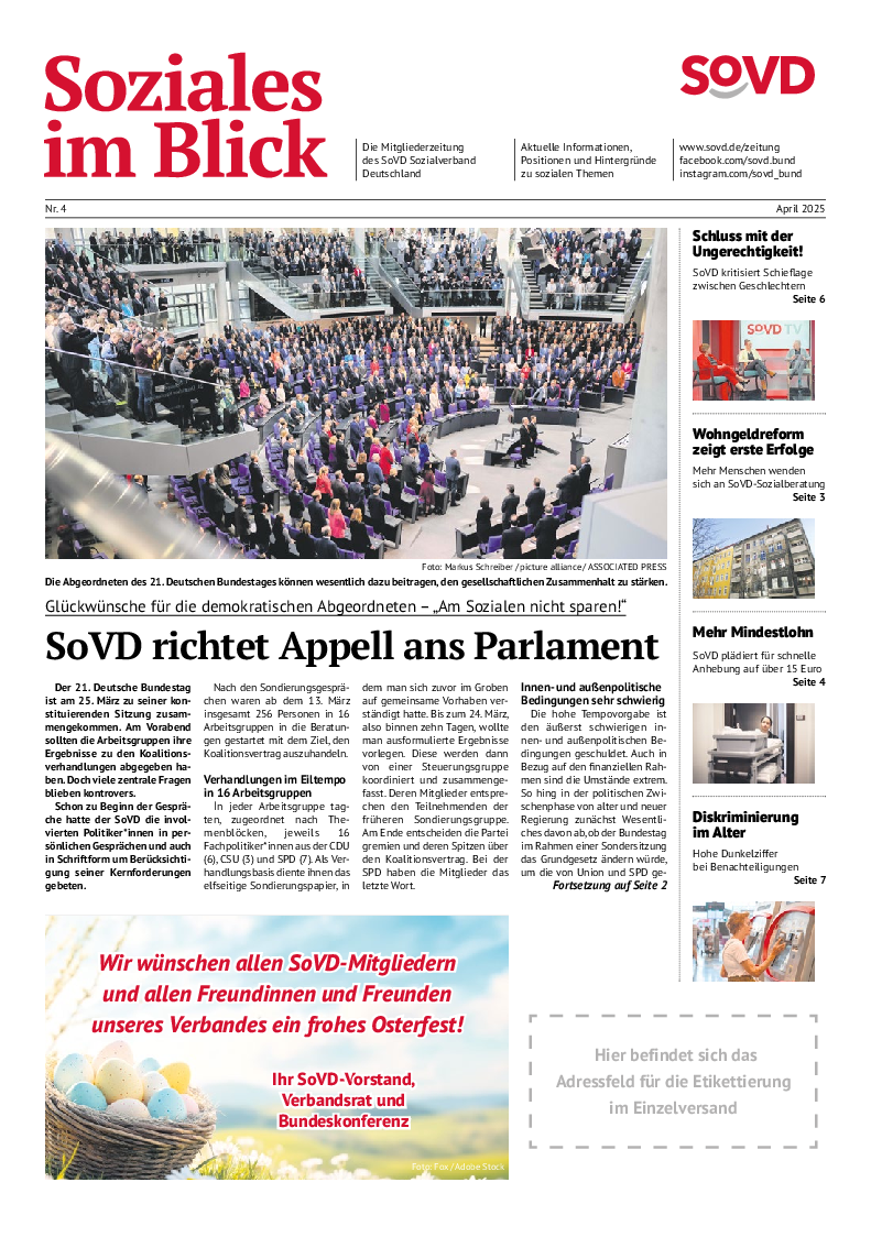 SoVD-Zeitung April 2025 (Bundesverband)